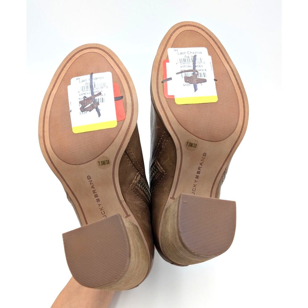 Lucky Brand Joseleen Peep Toe Heel Sandal Women's Tuscany Norway Size US7.5M - Picture 6 of 12